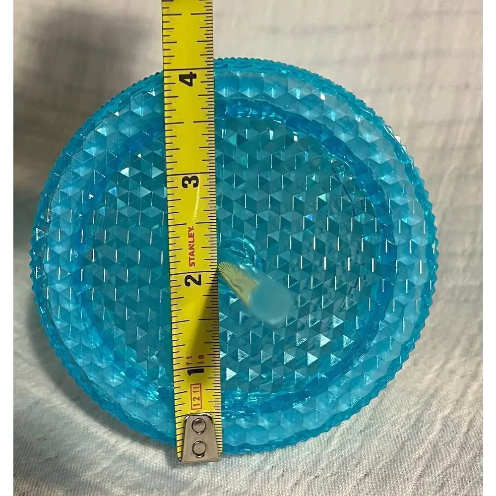 Blue studded drinking cup